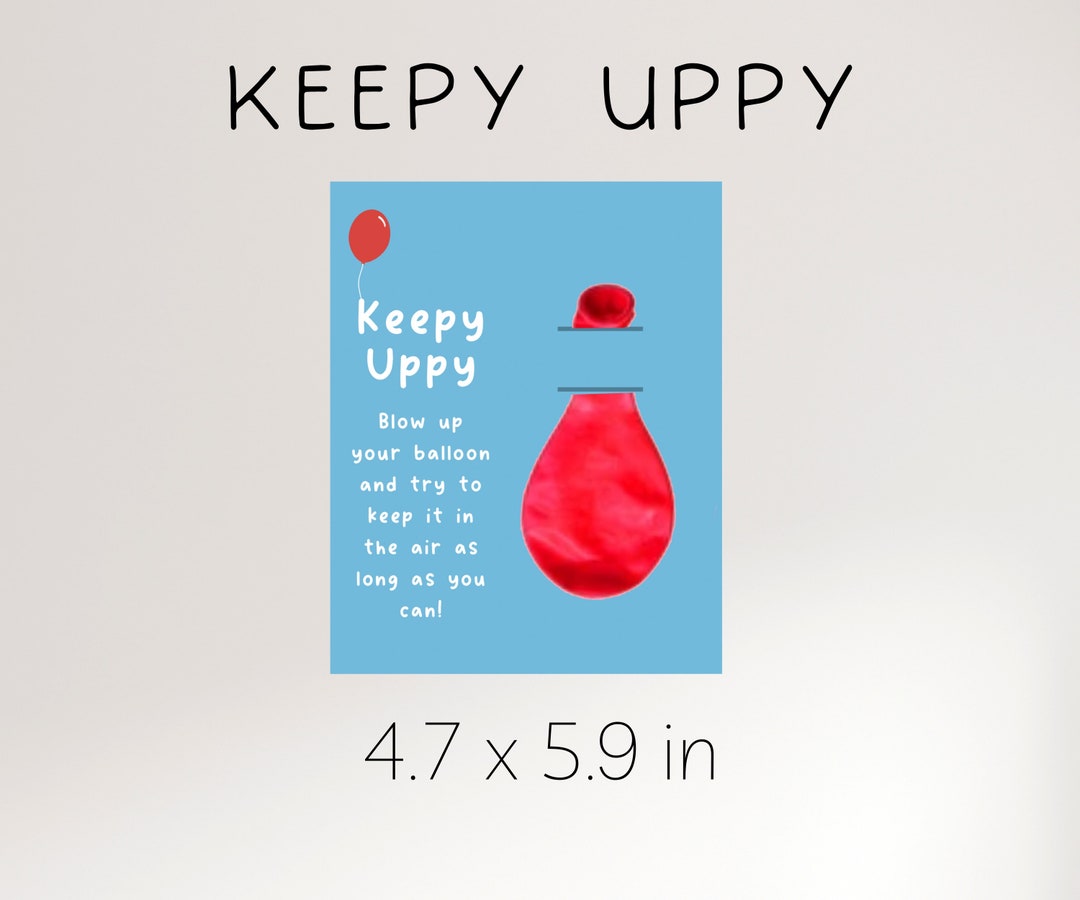 Keepy Uppy Bluey Inspired Balloon Party Favor Digital - Etsy