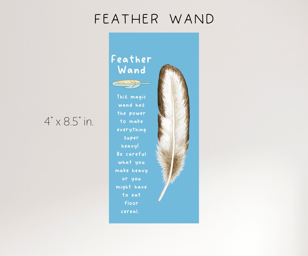 Feather Wand Magic Wand Bluey Inspired Feather Wand Party Etsy