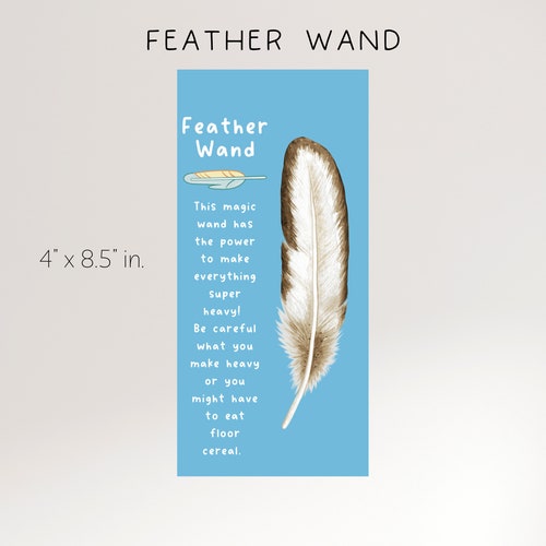 Feather Wand Magic Wand Bluey Inspired Feather Wand Party Etsy