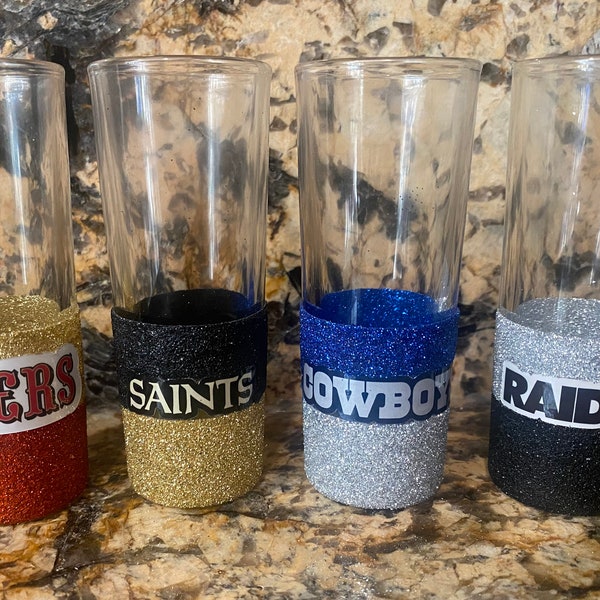 Nfl Shot Glasses Etsy