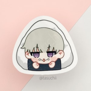Onigiri Cursed Speech Sorcerer Anime Stickers | cute | laptop sticker | decals | vinyl sticker | handmade