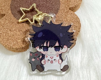 Cursed Sorcerer 2&quot; Acrylic Keychain / Epoxy Charm Double Sided / Anime Charm / Gift