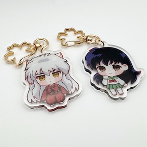 Cute Anime Couples Acrylic Keychain