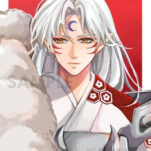 Demon Lord Anime Art Print / 5” x 7” / Wall Decor / Digital Art