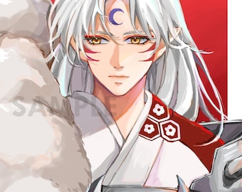 Demon Lord Anime Art Print / 5” x 7” / Wall Decor / Digital Art