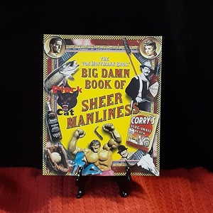 Big Damn Book of Sheer Manliness by the Von Hoffmann Bros. ~ 1998 ~ All Things Manly Book ~ Humor ~ Large Sized Coffee Table Book