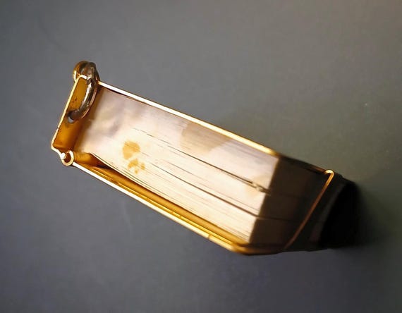 Miniature Holy Bible Keychain Charm: Gold Tone TB… - image 7