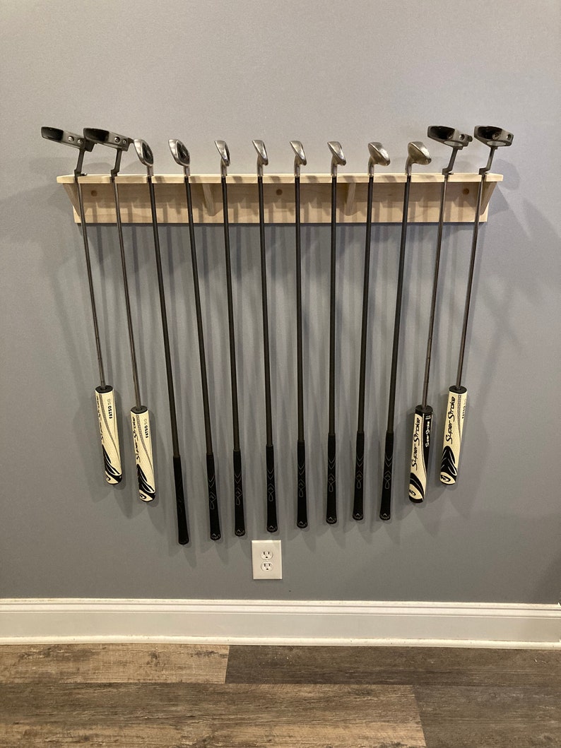 Golf Club Display Rack Shelf 12 Club Holder - Etsy