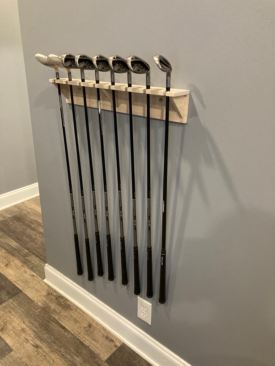 Golf Club Display Rack Shelf 8 Club Holder Etsy