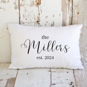 Personalized Name pillow wedding gift pillow with name pillow for wedding shower gift cute pillow for new bride