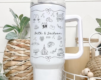 Mrs. Tumbler - 40oz, tumbler | Bride Gift, Engagement Gift, Bridal Shower Gift, Wedding Gift, Future Mrs. Cup, Newlywed Gift