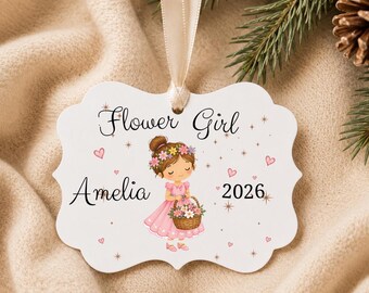 Personalized Wooden Ornament, Custom Christmas Ornament, Wedding Ornament Keepsake, Family Ornament, Gift Tag, Stocking Tag