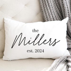 Personalized Name pillow wedding gift pillow with name pillow for wedding shower gift cute pillow for new bride