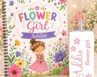 Personalized Flower Girl Proposal , Flower Girl Gift Set, Custom flower girl gift basket, Personalized flower girl gift