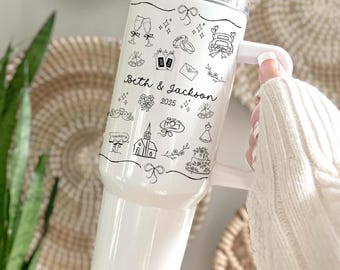Mrs. Tumbler - 40oz, tumbler | Bride Gift, Engagement Gift, Bridal Shower Gift, Wedding Gift, Future Mrs. Cup, Newlywed Gift