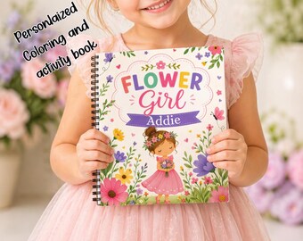 Personalized Flower Girl Proposal , Flower Girl Gift Set, Custom flower girl gift basket, Personalized flower girl gift