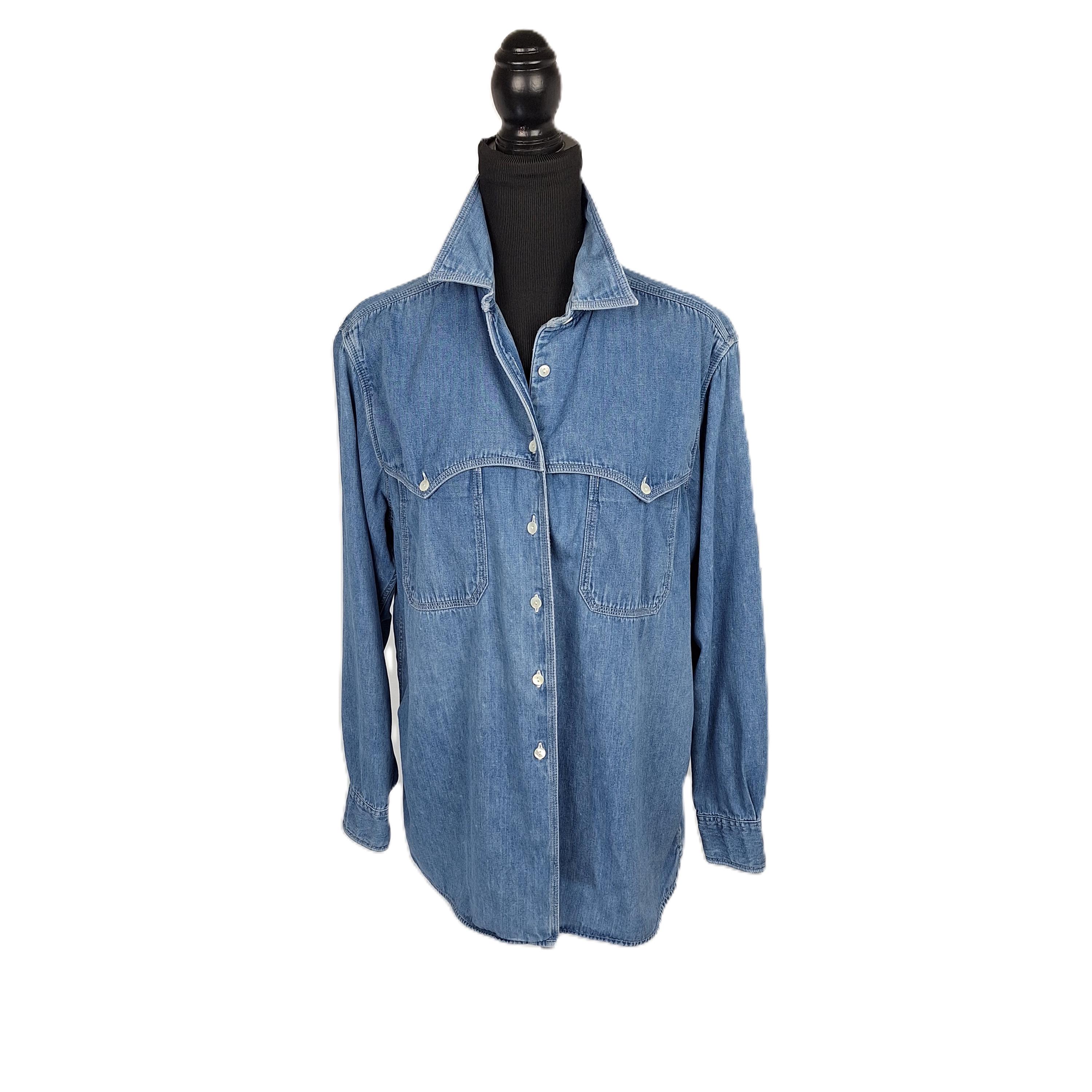 トップス 80's BANANA REPUBLIC DENIM SHIRT VTG OLD Banana Republic Vintage - Etsy