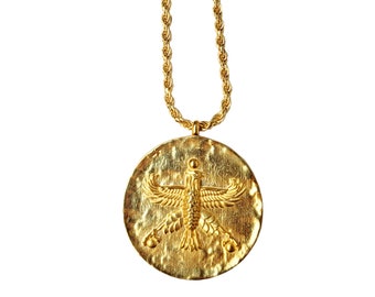 Shahbaz Coin Pendant - 24kt Gold Vermeil