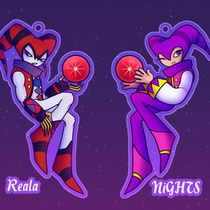 NiGHTS & Reala Acrylic Charms