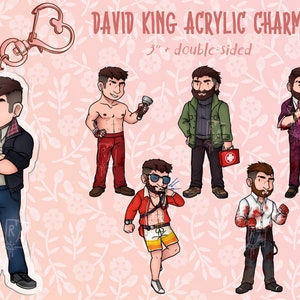 David King Acrylic Charms - Dead By Daylight