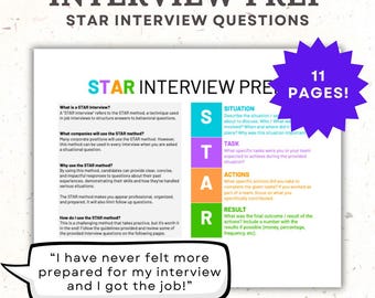 Intervjuförberedelse STAR-metoden Intervjuarbetsblad Beteendefrågor Övningsfrågor för intervjuer Arbetsbok för jobbsökare Intervjuförberedelse