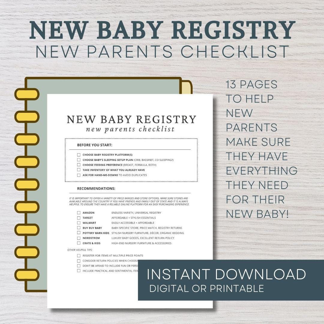 Shower Registry List Best Places To Register For Baby Gift