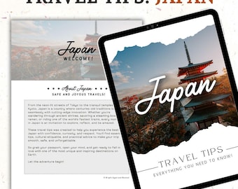 Japan Travel Guide Japan Packing List Japan Planner Printable Traveling to Japan Vacation Japanese Trip International Vacation Japan Tips