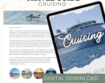 Cruise Travel Guide Cruise Planner Cruising Itinerary Printable Travel Guide Travel Agent Planner Honeymoon Vacation Planner Family Cruise