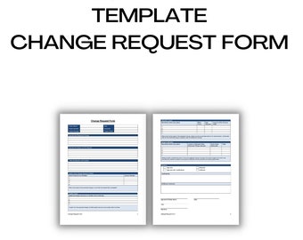 Modèle de formulaire de demande de changement modifiable, personnalisable et imprimable - Rationalisez votre processus de gestion des changements et de gestion de projet