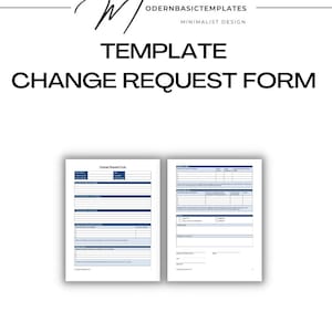 Editable, Customizable, Printable Change Request Form Template - Streamline Your Change Management and Project Management Process