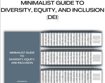 Minimalist Guide to Diversity, Equity, and Inclusion - Leadership Training for DEI in the Workplace