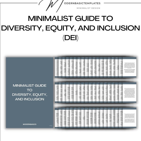 Minimalist Guide to Diversity, Equity, and Inclusion - Leadership Training for DEI in the Workplace