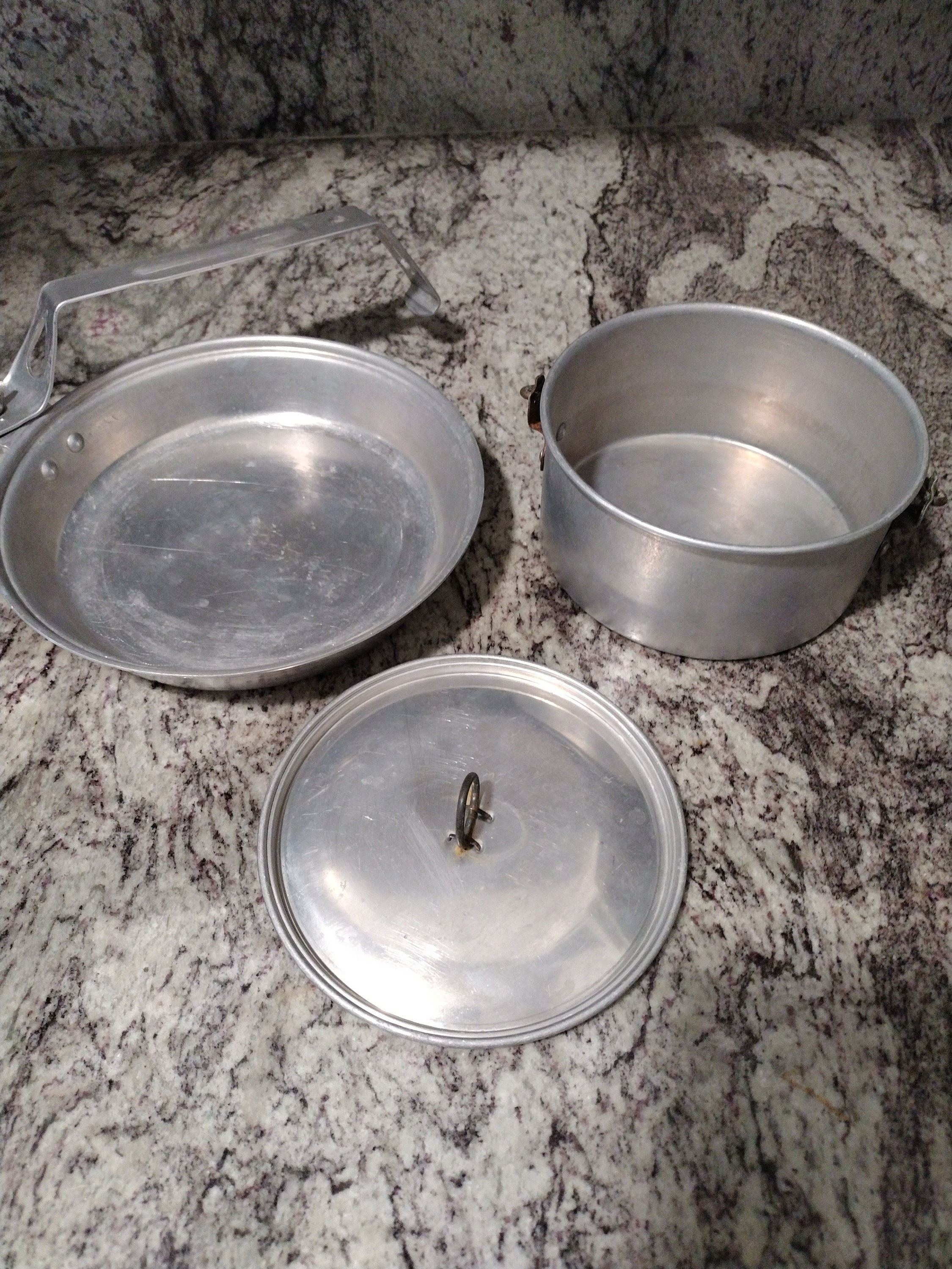 Vintage Metal Boy Scout Mess Kit Camping Etsy