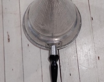 Vintage Wear Ever Aluminum Cone Canning Sieve Strainer Colander, Funnel