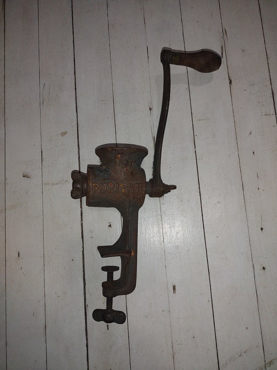 Vintage Cast Iron Sausage Meat Grinder