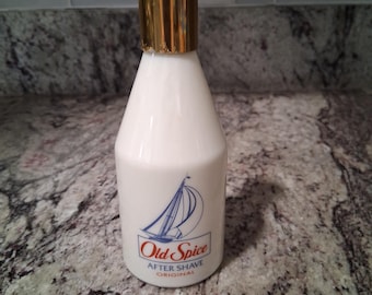 Vintage Old Spice After Shave Original, 4.25 oz empty bottle