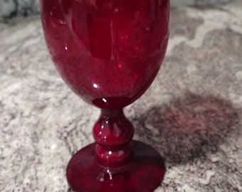 Golden Ruby Water Goblet by HOME ESSENTIALS,