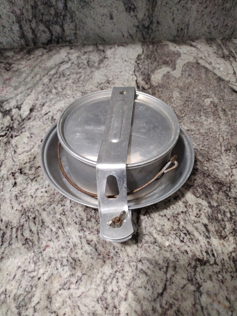 Vintage Metal Boy Scout Mess Kit Camping Etsy