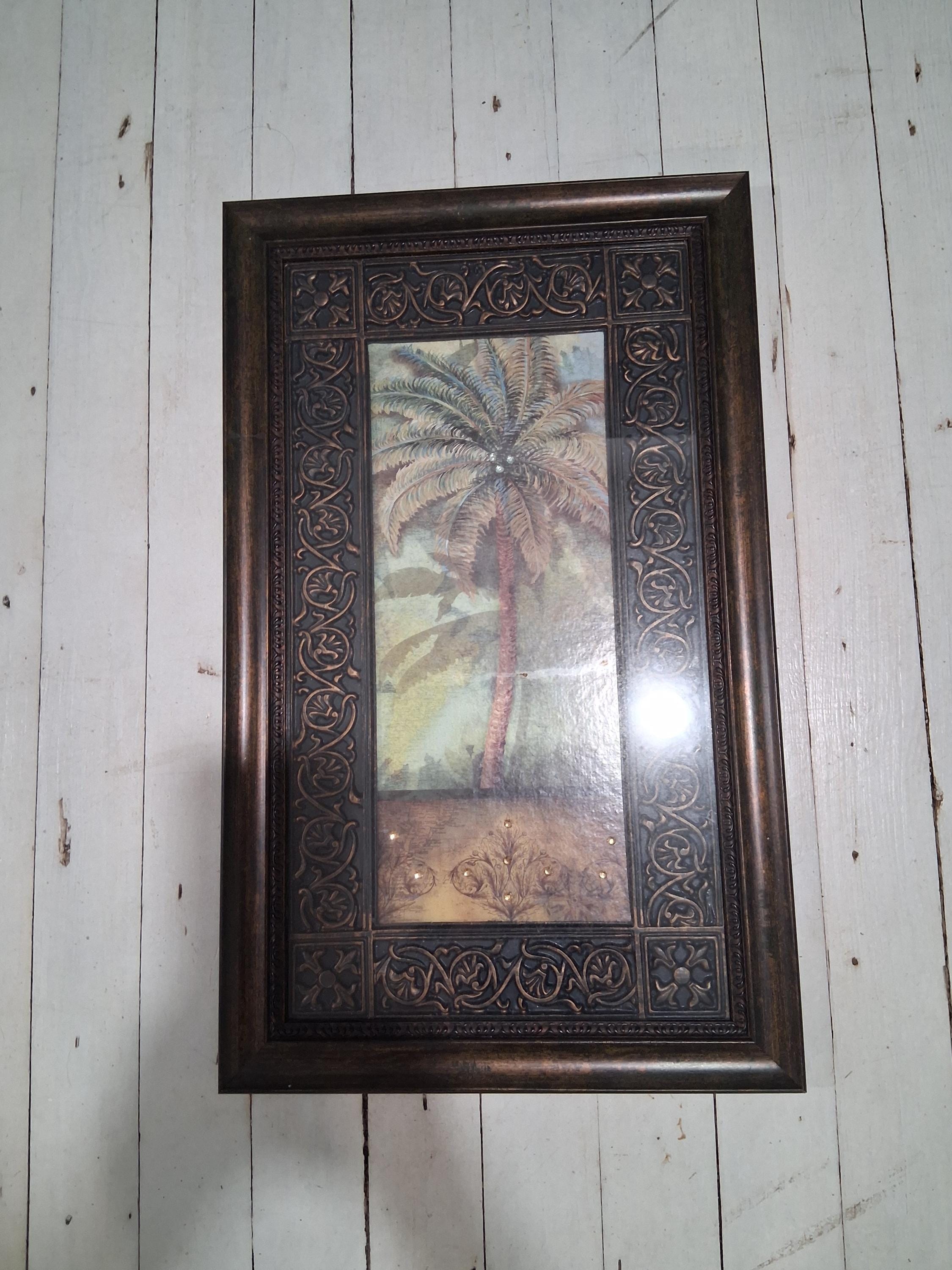 Kirklands Framed Picture of Palm Tree - Etsy