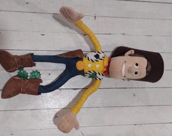 Vintage 1995 Original Adventure Buddy Woody Doll, Posable, Toy Story, Disney