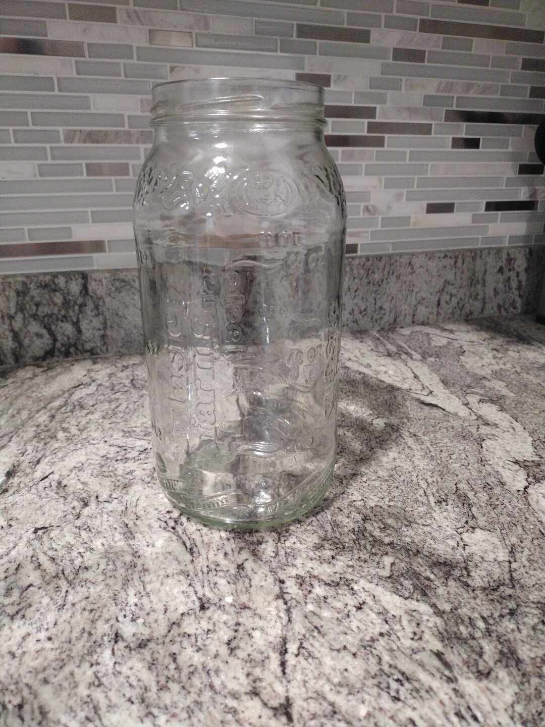 Vintage Vlasic Farms 1970s Clear Glass Pickle Jar Etsy