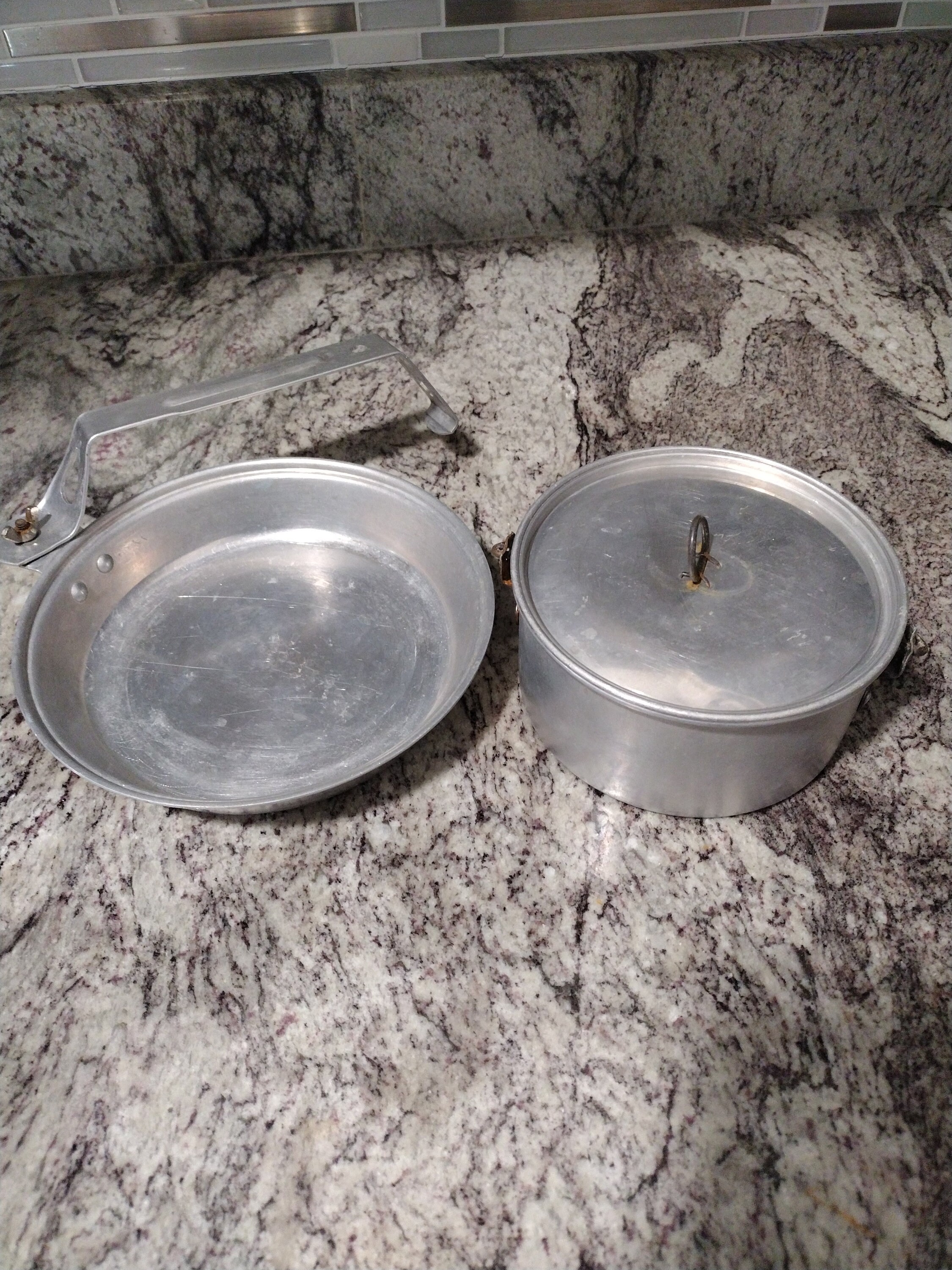 Vintage Metal Boy Scout Mess Kit Camping Etsy