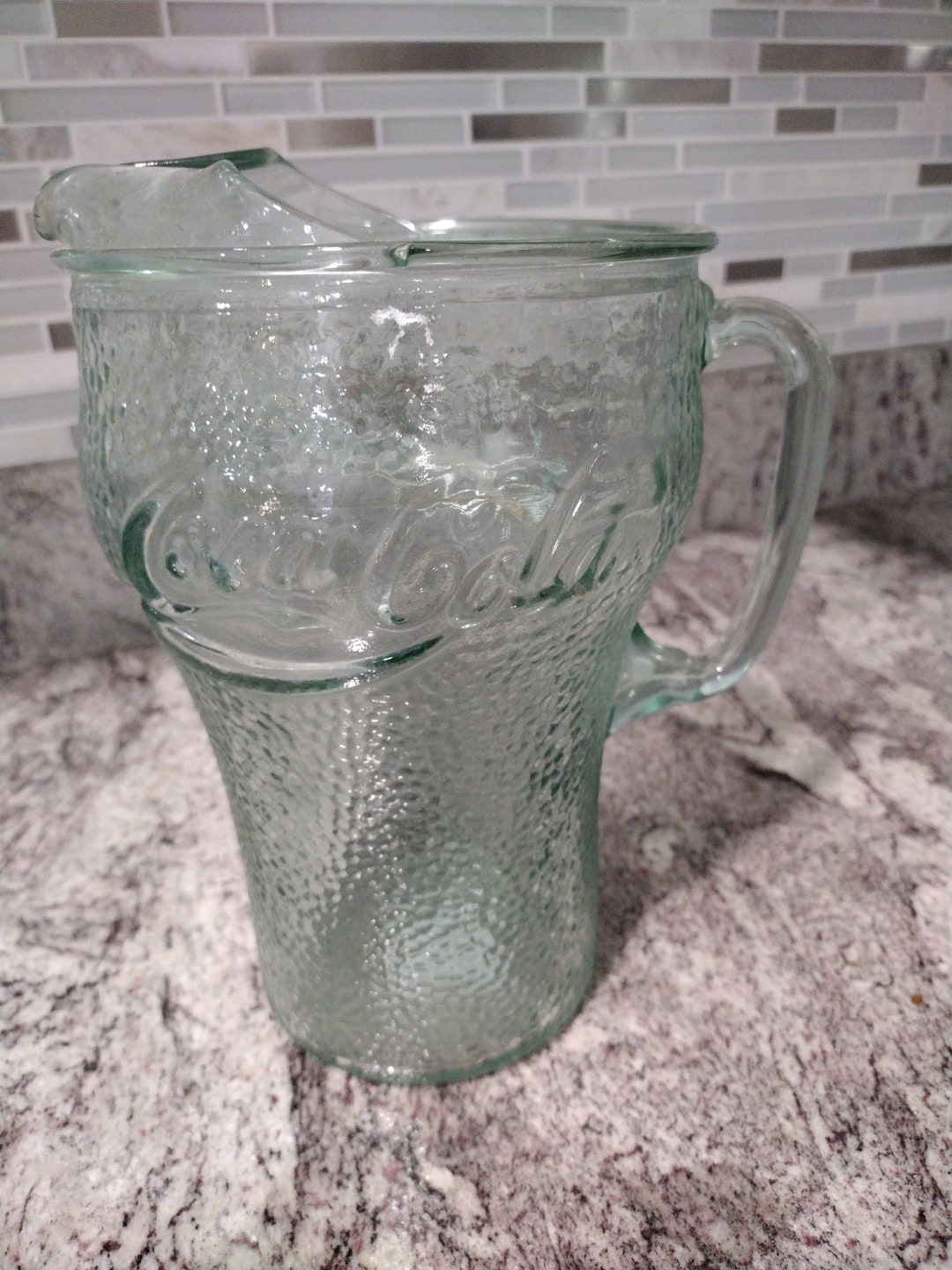 Vintage Mid Century Coca Cola, Coke 65 Ounce Glass Pitcher - Etsy