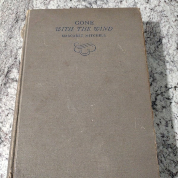 Vintage 1936 Gone With the Wind book.