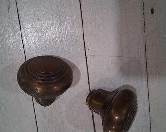 Vintage Brass Door Knobs