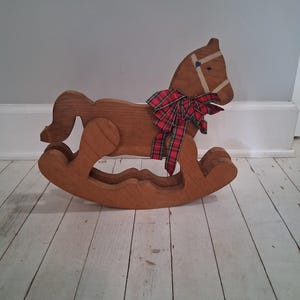 Vintage Wooden Rocking Horse, Christmas, Holiday, Decor