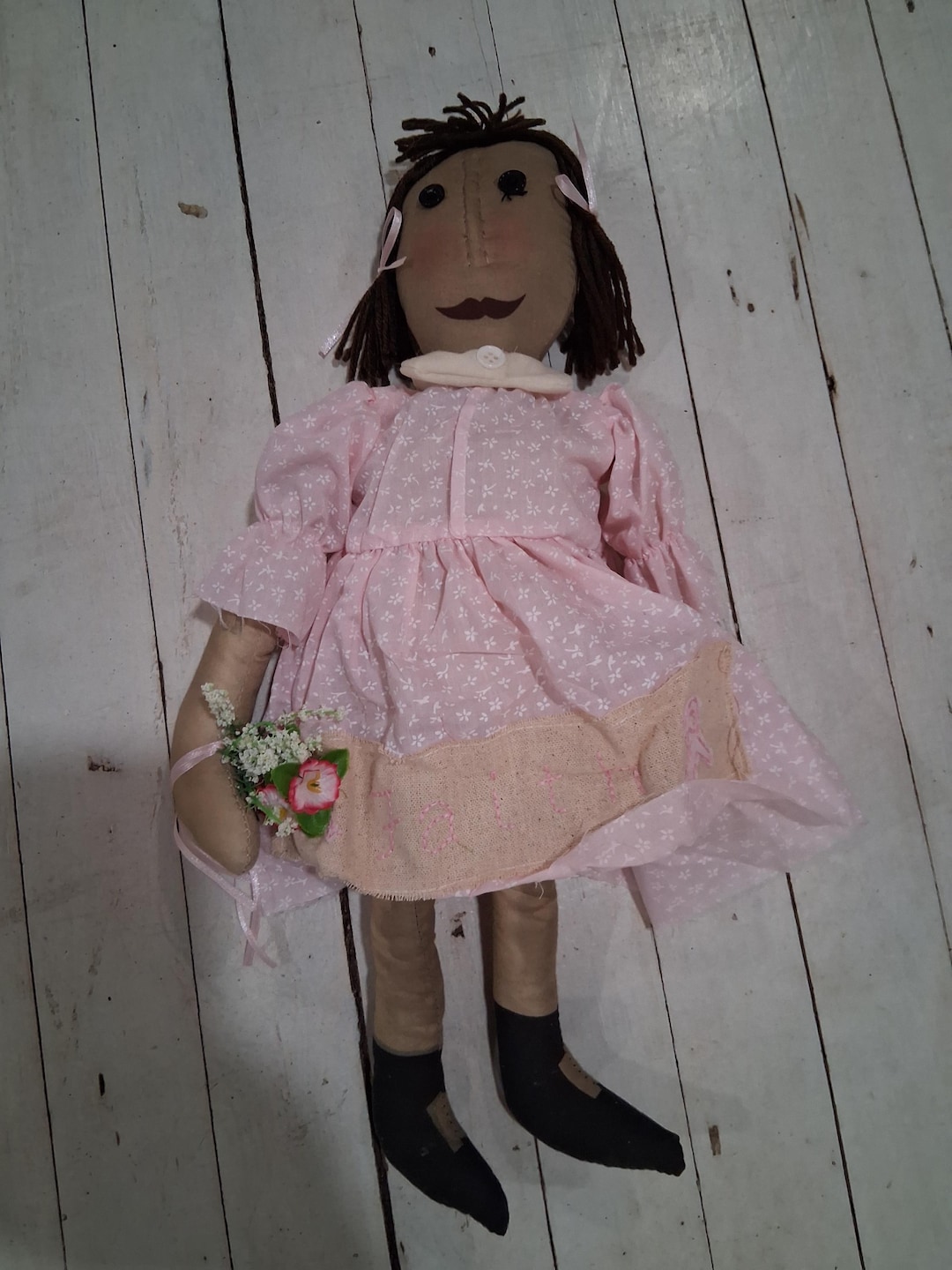 Faith Rag Vintage-style Faith Awareness Rag Doll - Etsy
