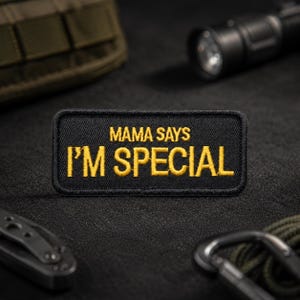 Premium I'm Special Velcro Patch - Embroidered Tactical Patches with Hook and Loop, Durable for Backpacks, Jackets, Hats, Dog Harnesses