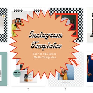 Modern Retro Instagram Digital Template