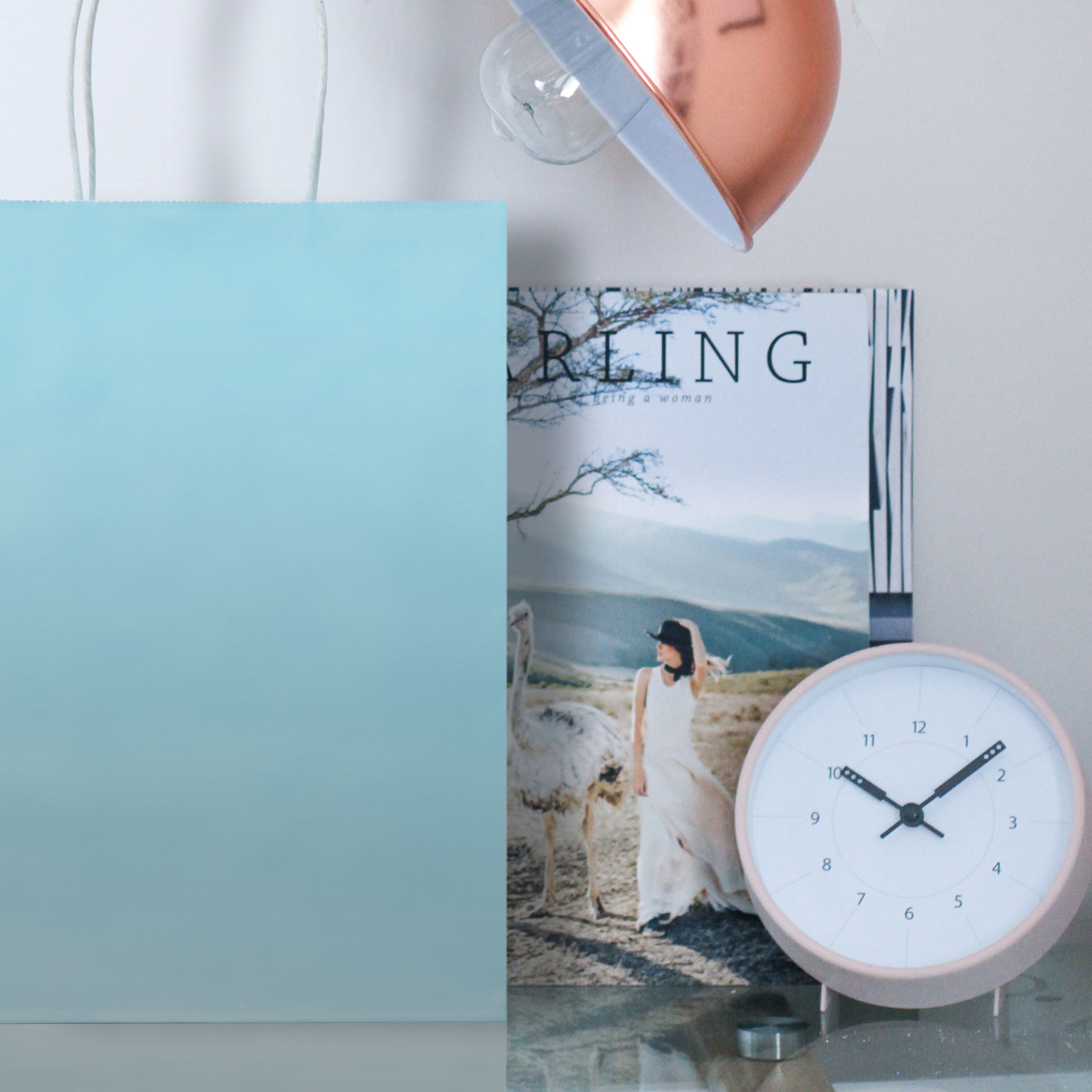 Light Blue Gift Bags Bulk Pack Medium Gift Bags With Handle. for Gifts